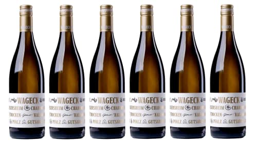 6x 0,75l - 2021er - Wageck Pfaffmann - Bisserheim - Chardonnay - Qualitätswein Pfalz - Deutschland - Weißwein trocken von Wageck Pfaffmann