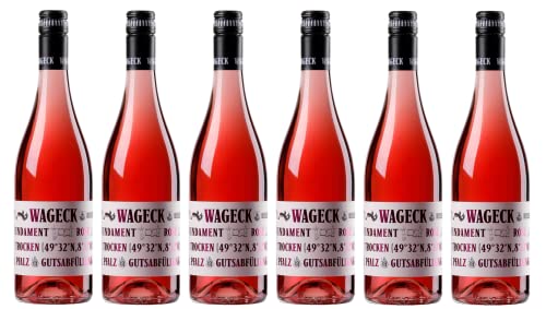 6x 0,75l - 2023er - Wageck Pfaffmann - Fundament - Cuvée Rosé - Qualitätswein Pfalz - Deutschland - Rosé-Wein trocken von Wageck Pfaffmann