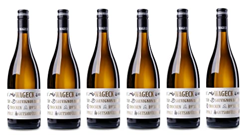 6x 0,75l - Wageck - Tertiär - Sauvignon Blanc - Qualitätswein Pfalz - Deutschland - Weißwein trocken von Wageck