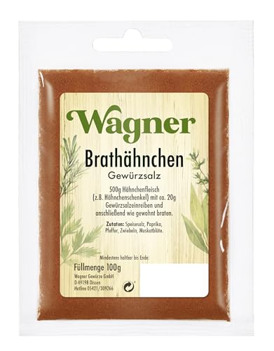 Wagner Gewürze Brathähnchen-Gewürzsalz, 4er Pack (4 x 100 g) von Wagner Gewürze