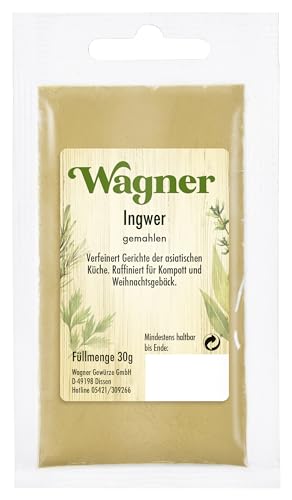 Wagner Gewürze Ingwer gemahlen, 5er Pack (5 x 30 g) von Wagner Gewürze