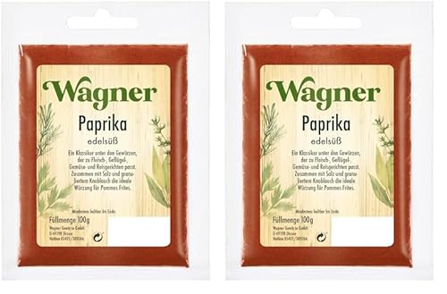 Wagner Gewürze Paprika edelsüß, 100 g (Packung mit 2) von Wagner Gewürze