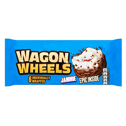 Burton's Jammie Wagon Wheels (6 per pack) individually wrapped - einzeln verpackt von Wagon Wheels