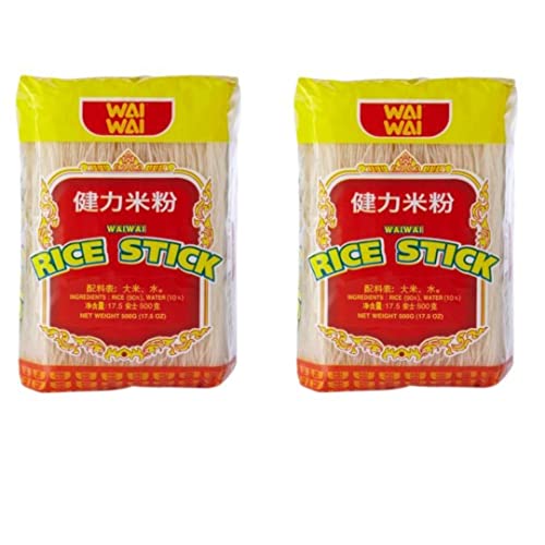 2 x Wai Wai Reisstäbchen Vermicelli Singapurnudeln 500 g (2 Stück) von Wai Wai