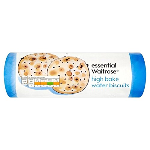 Hoch Backen Wasser Biskuits Wesentliche Waitrose 200G (Packung mit 2) von Waitrose