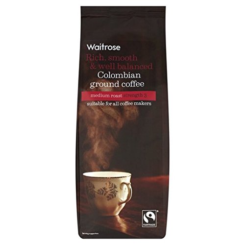 Waitrose Reichhaltiger, glatter und ausgewogener kolumbianischer gemahlener Kaffee, 454 g von Waitrose