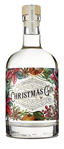 Wajos Christmas Gin 42% vol, 500ml. Perfekt für Weihnachten, Adventskalender, winterliche Cocktails & Gin Tonic. Gin Geschenk von wajos