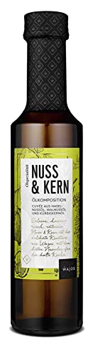 Wajos Nuss & Kern Ölkomposition 250ml - Pflanzenöl aus Haselnussöl, Walnussöl & Kürbiskernöl - Öl, Essig & Dressings von wajos