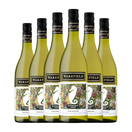 Wakefield Promised Land Chardonnay Southern Australia 75 cl Weißwein (Karton mit 6 Flaschen von 75 cl) von Wakefield