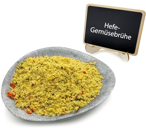 Hefe-Gemüsebrühe Bio – Wenig Salz, ohne künstliche Zusätze, vielseitig einsetzbar für Suppen, Eintöpfe & Saucen – 500 g von Wakeup