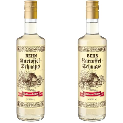 Behn Kartoffelschnaps I 125 Jahre Jubiläums-Edition I Exklusive Traditions-Spirituose I 33,3 Vol.% I 700 ml (Packung mit 2) von Waldemar Behn