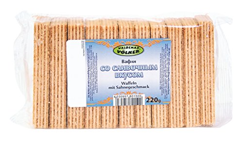 Waldemar Völker Waffelschnitte mit Sahnegeschmack, 10er Pack (10 x 220 g) von Waldemar Völker