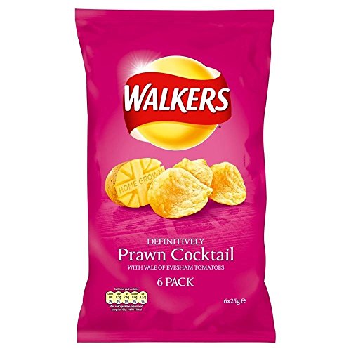 Walkers Crisps - Krabbencocktail (6x25g) - Packung mit 6 von Walkers (Crisps, Snacks & Dips)