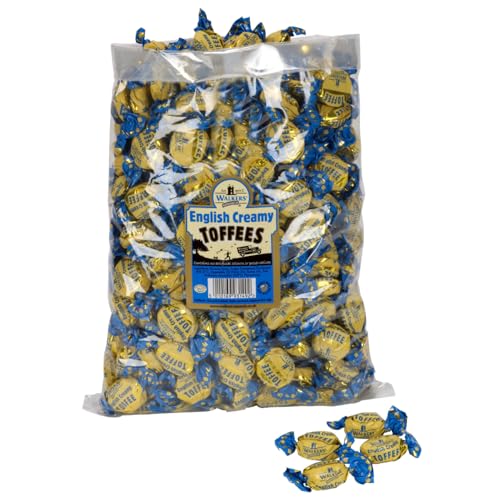 Walkers® | Klassisches Milchtoffee | Englische cremige Süßigkeiten-Lot - 2,5 kg | Gesalzene Butterbonbons von Walkers