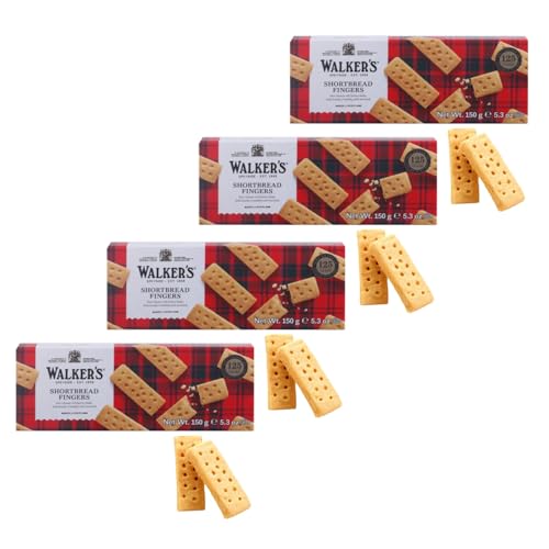 Walkers | Englische Kekse Butter und Salz - 4 Blister | Schottisches Butter-Shortbread | Traditionelle englische Kekse von Walkers