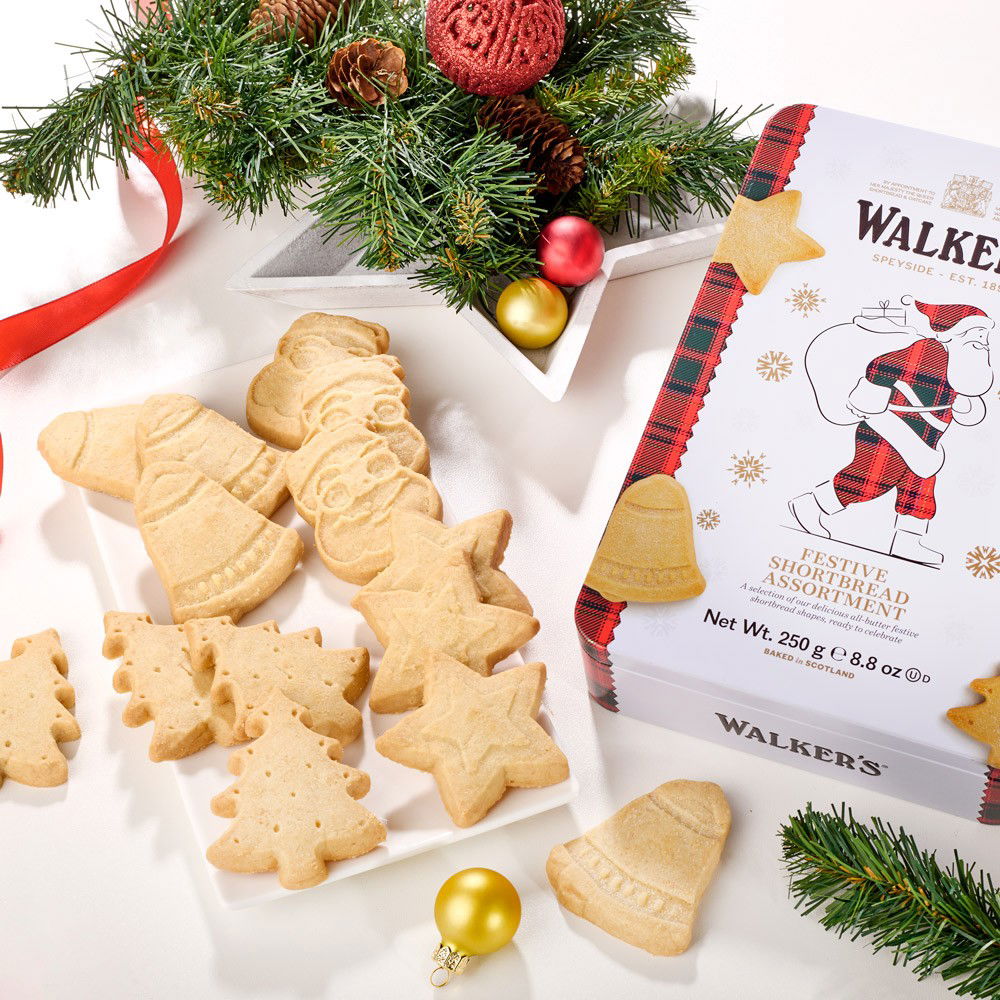 Walkers Festliches Shortbread-Sortiment Santa von Walkers