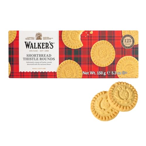 Walkers | Runde schottische Mürbeteigkekse mit Butter und Salz | Englische Kekse mit gesalzenem Buttergeschmack – 1 Box von Walkers