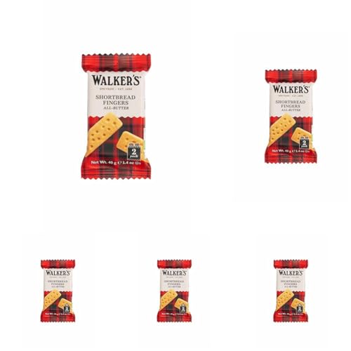 Walkers Shortbread Fingers, 40 g (Packung mit 5) von Walkers