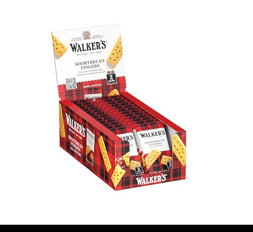 Walkers Shortbread Fingers – 24er Pack (24 x 40g) – Traditionelles Buttergebäck in Finger-Form nach schottischem Rezept von Walkers