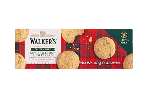 Walkers Shortbread Gluten-Free Ginger and Lemon Shortbread, 4.9 Ounce von Walkers