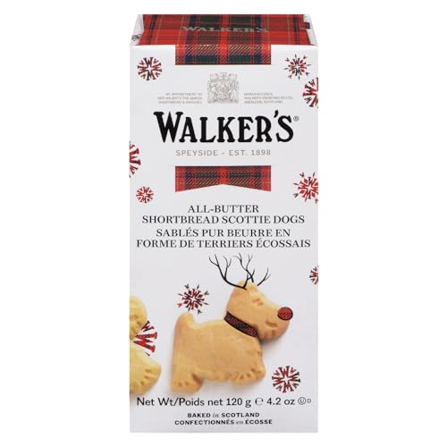 Walkers | Shortbread Scottie Dogs | in weihnachtlicher Verpackung | 120g von Walkers