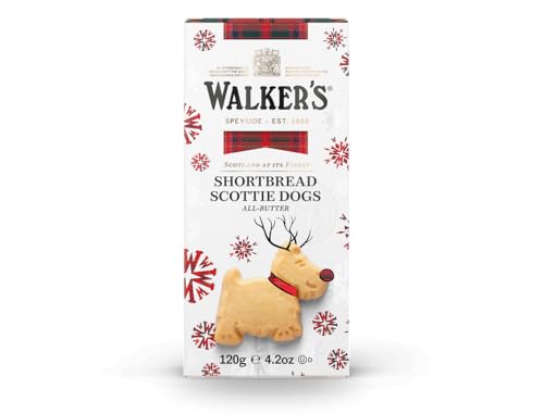 Walkers | Shortbread Scottie Dogs | in weihnachtlicher Verpackung | 120g von Walkers