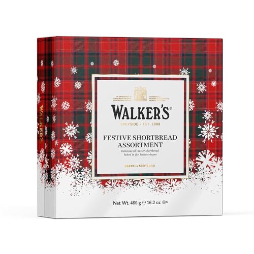 Walkers | Weihnachtliche Shortbread Auswahl | schottisches Buttergebäck | 460 g von Walkers