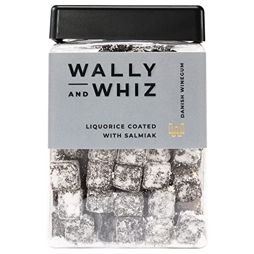 Wally and Whiz - Dänische Gourmet Weingummis - Lakritz und Salmiak Geschmack - Süßigkeiten Fruchtgummis - Tolles Geschenk - Vegane Glutenfrei und Allergenfrei - Natürliche Aromen und Farben 240g von Wally And Whiz