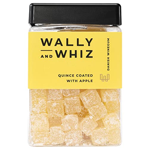 Wally and Whiz - Dänische Gourmet Weingummis - Quittenfrucht und Apfel - Süßigkeiten Fruchtgummis - Tolles Geschenk - Vegane Glutenfrei und Allergenfrei - Natürliche Aromen und Farben 240g von Wally And Whiz