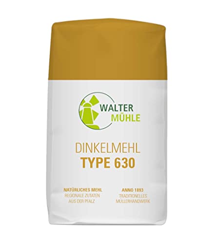 Dinkelmehl unbehandelt | Type 630 | Walter Mühle | 1kg (10 Pack) | Premium Bäckerqualität | Natur Pur von Walter Mühle