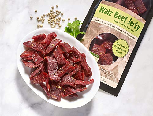 Walz Beef Jerky Pfeffer 5 mal 100g eigene Herstellung in Deutschland von Walz