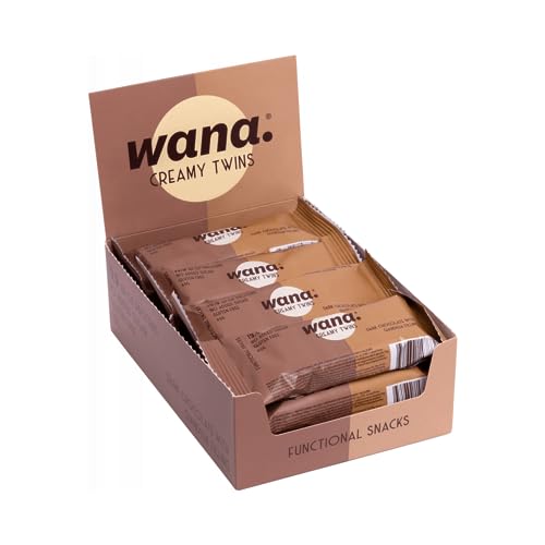 Wana Creamy Twins (12x45g) Dark Chocolate & Gianduja Filling von Wana