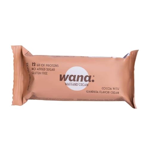 Wana - Waffand'cream Bar (43g) - Proteinriegel - Gourmet- und Proteinwaffel - Chocolate Gianduja Cream von Wana