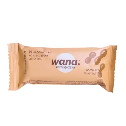 Wana - Waffand'cream Bar (43g) - Proteinriegel - Gourmet- und Proteinwaffel - Chocolate Peanut Butter von Wana