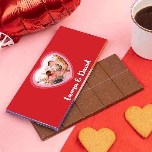 Wanapix | Individuell Gestaltete Schokoladentafel | Valentinstag Geschenke| 9,2x20 cm | 100g | Power Love von Wanapix