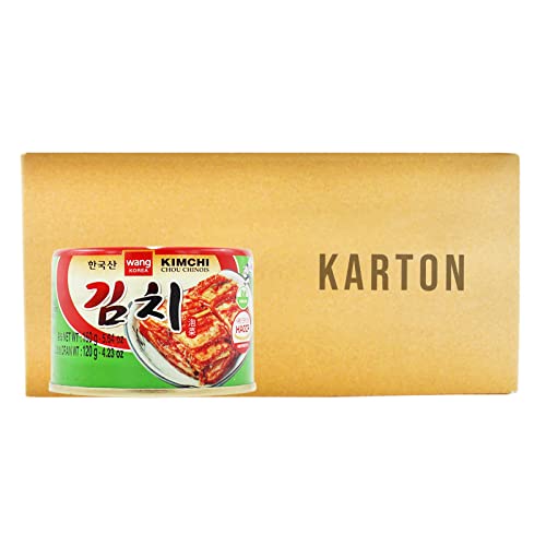 Sparen! Wang Korea Kimchi Chou Chinois Eingelegter Kohl koreanisch Kim Chi in Dosen 1Karton (48x160g) von Wang