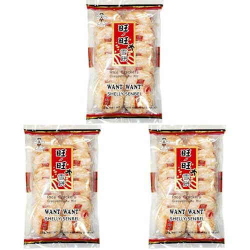 WANT WANT - Süsse Senbei Reiskräcker - 1 X 150 GR (Packung mit 3) von Want Want