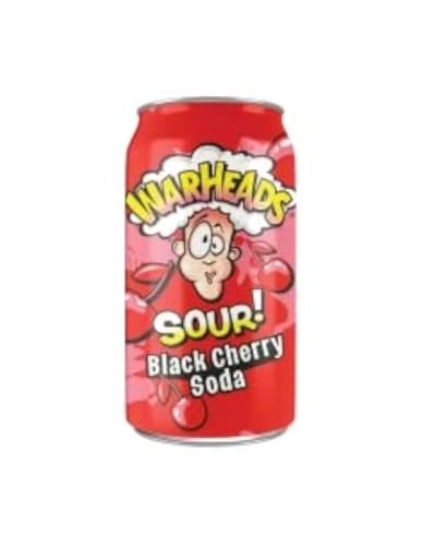 · CANDYBOX · Warheads Saures Getränk Kohlensäurehaltiges Soda aus den Vereinigten Staaten Aromen von Amerika Fruchtaromen inspiriert von sauren Bonbons in einer 355 ml Kirschdose von Warheads