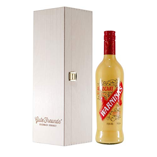 Warninks Advocaat Eierlikör mit Geschenk-Holzkiste von Warninks Advocaat