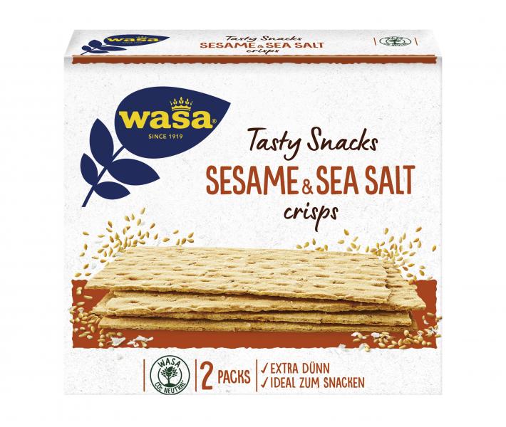 Wasa Knäckebrot Tasty Snacks Sesame & Sea Salt crisps von Wasa