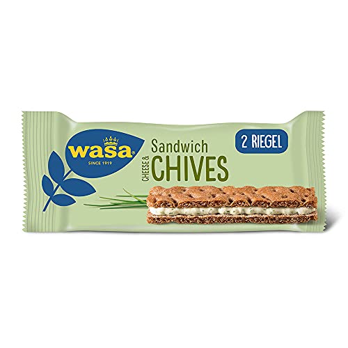 Wasa Knäckebrot Sandwich Käse & Schnittlauch Multipack, 111 g von Wasa