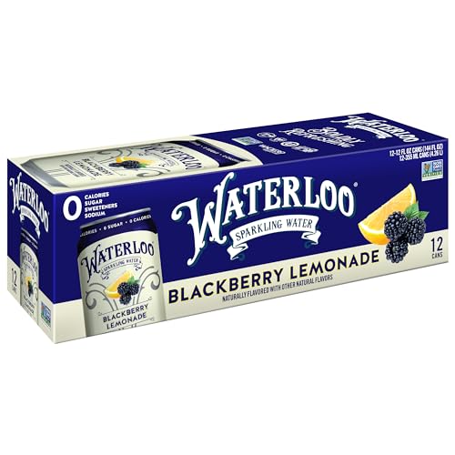 Brombeer-Lemonade mit natürlichem Geschmack von Waterloo Sparkling Water