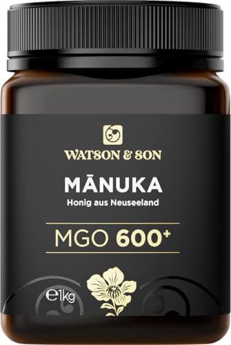 Watson & Son Manuka Honig MGO 600+ 1kg | Premium Qualität aus Neuseeland von Watson & Son