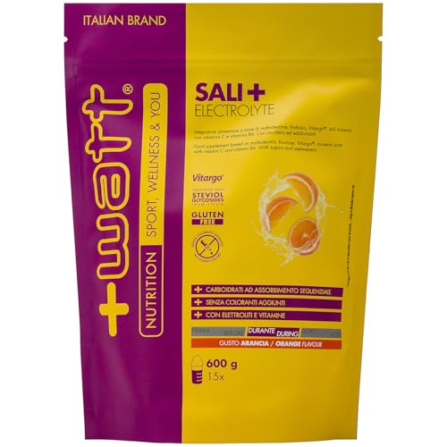 +Watt Sali+ Electrolyte Integratore Idrosalino Gusto Arancia, 600g von +Watt