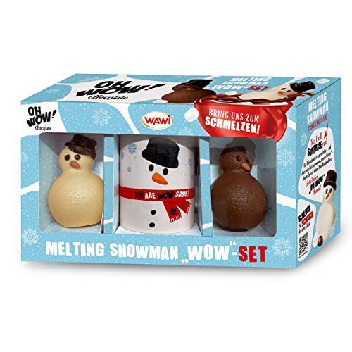 OH WOW Geschenk Melting Snowman Tasse und 2 Hohlfiguren 150g 6er Pack von Wawi