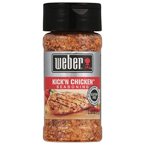 WEBER Grilling Seasoning KICK'N CHICKEN 2.5 oz (Pack of 2) von Weber