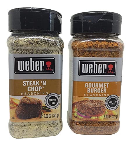 Weber Gourmet Burger and Steak N Chop Seasoning Bundle von Weber