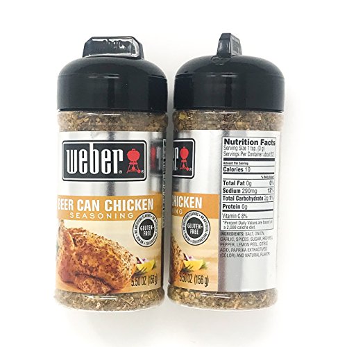 Weber Grill Beer Can Chicken Seasoning, 5.5 oz (Pack of 2) von Weber