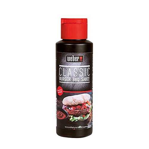 Weber Grillsauce Classic Burger | Verfeinert mit Mango-Chutney | Feinwürzige, fruchtige Note | Gluten- und lactosefrei | 300 ml von Weber