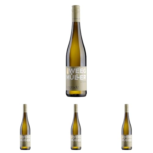 WEEGMÜLLER Weißwein Cuvée Upgrade Trocken | Qualitätswein aus der Pfalz, Deutschland |Premium Weißwein trocken| 2021 | 12,5% vol. | 1 x 0,75 Liter (Packung mit 4) von Weegmüller